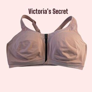 Victoria’s Secret VSX Light Pink Front Zip Padded Sports Bra